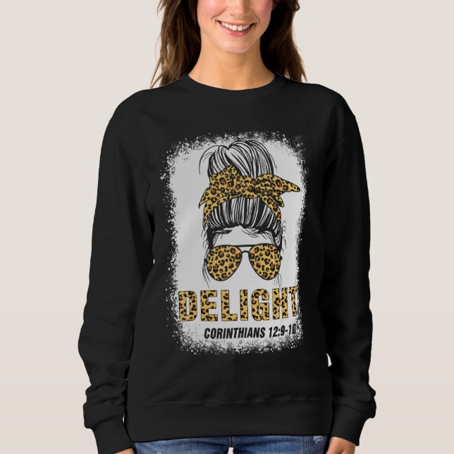 Sudadera Delight Corinthians 129 10 Biblia Verse me duele (Anverso)