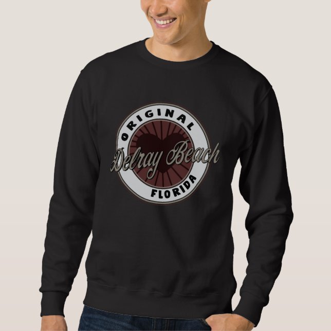 Sudadera Delray Beach Travel Souvenir To Florida (Anverso)
