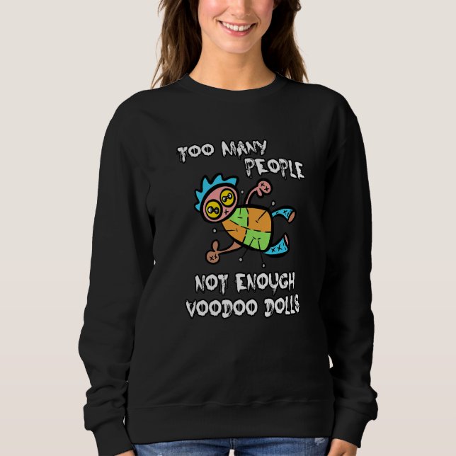 Sudadera Demasiada gente no basta Voodoo Dolor Emo (Anverso)