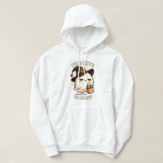 Sudadera Demasiado Lindo Para Asustar Bruja Fantasma Arte d