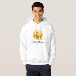 Sudadera Demasiado perezoso para ser perezoso - Emoji perez