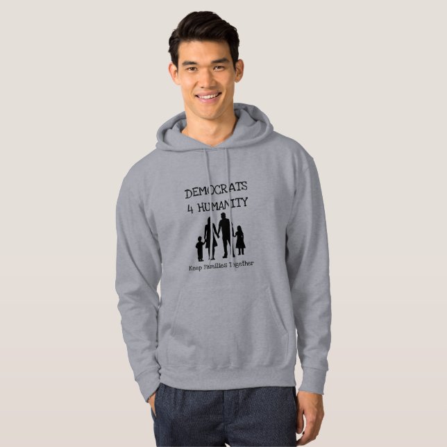 Sudadera Demócratas por la camiseta de la humanidad (Anverso completo)