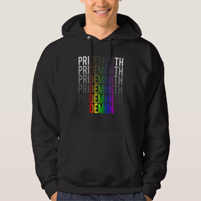 Sudadera Demon Pride Month LGBT Gay Pride Month Transgender (Anverso)
