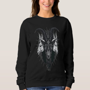 Sudadera Demonio Oculto Satanás Gótico Baphomet