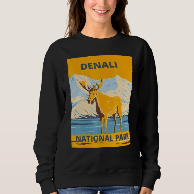 Sudadera Denali National Park and Preserve Alaska Elk Souve (Anverso)