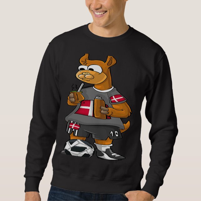 Sudadera Denmark Fan Llama (Anverso)