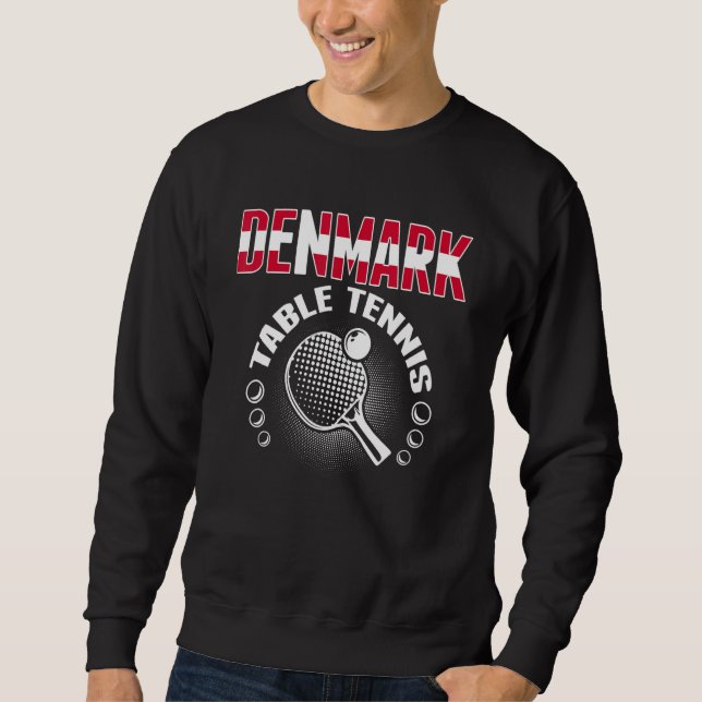Sudadera Denmark Table Tennis     Support Danish Ping Pong  (Anverso)