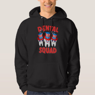 Sudadera Dental Squad American Flag Memorial Day 4 De Ju