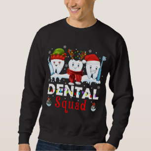 Sudadera Dental Squad Cute Navidades Dientes Dentistas Merr