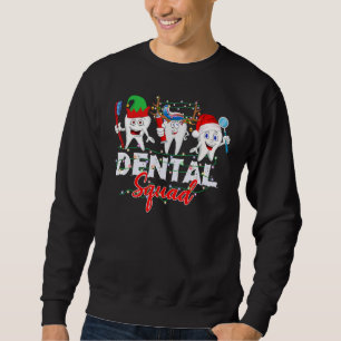Sudadera Dental Squad Elf Teeth Santa Reindeer Dentimas