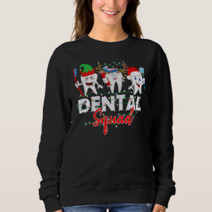 Sudadera Dental Squad Elf Teeth Santa Reindeer Dentimas