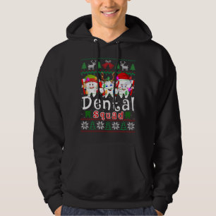 Sudadera Dental Squad Santa Elf Reindeer Dentis Ugly Xmas