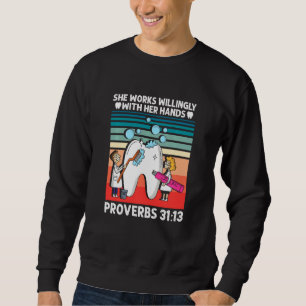 Sudadera Dental Technist Médico Boca Trabajadora Dentista t