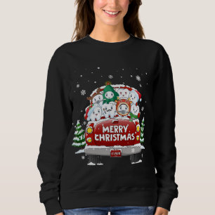 Sudadera Dental Teeth Merry Christmas Red Truck Dentist Chr