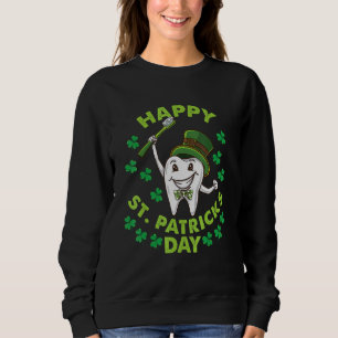 Sudadera Dentista del Día de Santa Patrona Feliz