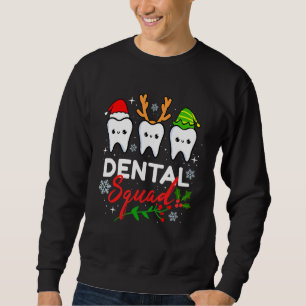 Sudadera Dentista del Equipo Dental Navidad