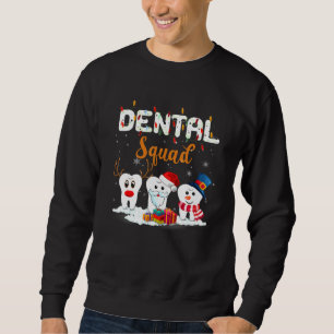 Sudadera Dentista divertida higienista Navidades Dental Squ
