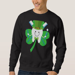 Sudadera Dentista Irlandés St Patricks Day Leprechaun
