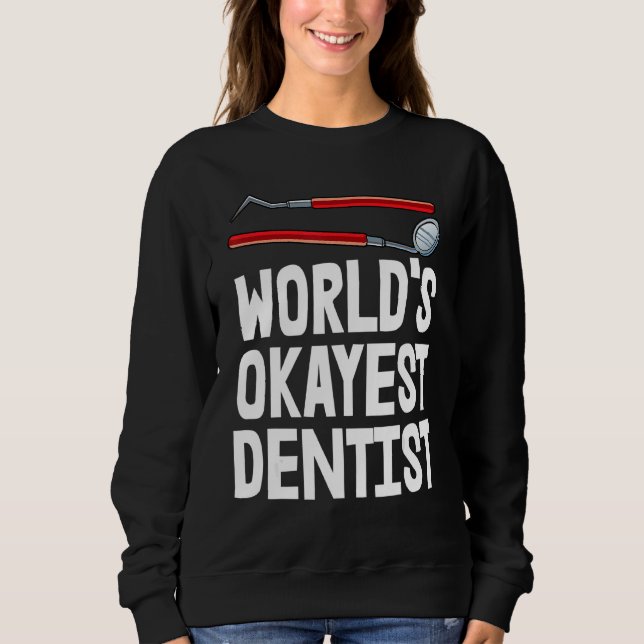Sudadera Dentista más Okayst del mundo Tee Plaque Tooth Tee (Anverso)