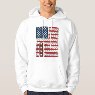 Sudadera Dentista Patriótico Bandera de Diente