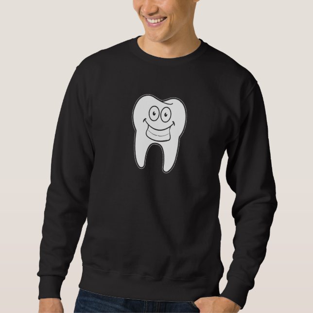 Sudadera Dentista Sonriente Dientes Dentarios Dentarios Doc (Anverso)