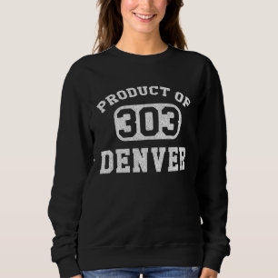 Sudadera Denver Colorado Antiguo Código de Área Retro