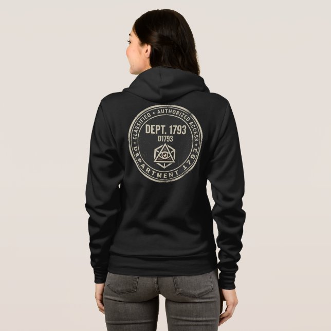 Sudadera Departamento 1793 Cremallera (Reverso completo)