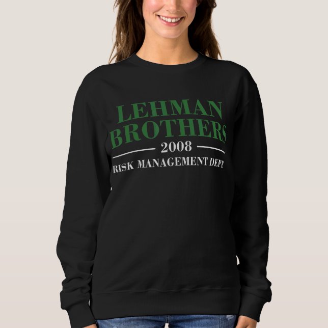 Sudadera Departamento de Gestión de Riesgos de Lehman Broth (Anverso)