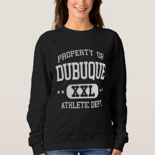 Sudadera Departamento de Propiedad Atlética de Dubuque Retr