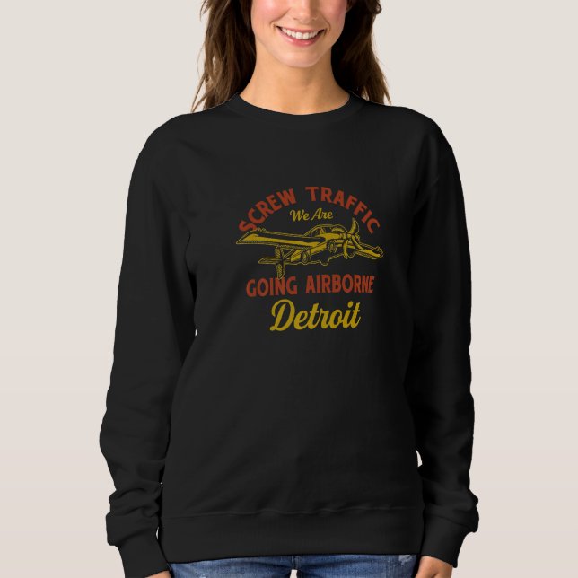 Sudadera Departamento de quejas Detroit Humor (Anverso)