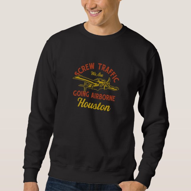 Sudadera Departamento de quejas Houston Humor Texas (Anverso)