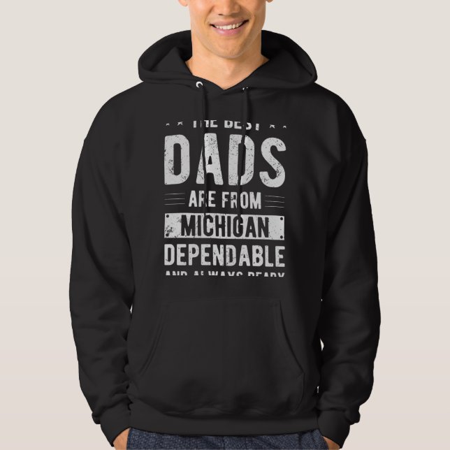 Sudadera Dependable Dad from Michigan (Anverso)