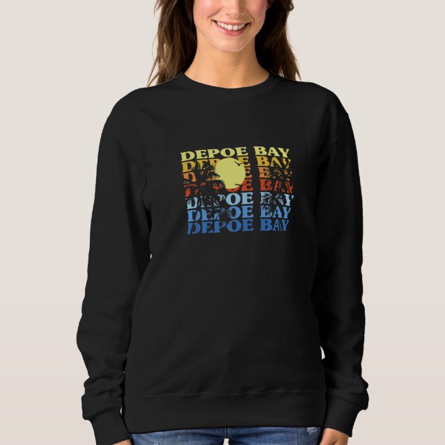 Sudadera Depoe Bay Oregon Beach Summer O Beach Bum (Anverso)