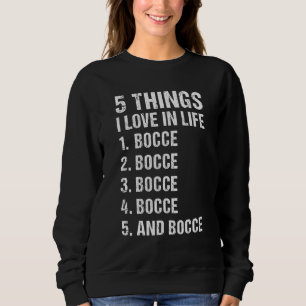 Sudadera Deporte 5 cosas que amo en la vida Bocce_1