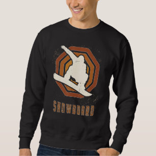 Sudadera Deporte Clásico Retro Vintage Snowboard Amor