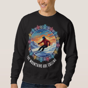 Sudadera Deporte de esquí de invierno - Las montañas están