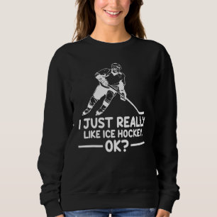 Sudadera Deporte de hockey me gusta mucho el hockey