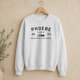 Sudadera Deporte de Letra Universitaria Graduación Atleta P