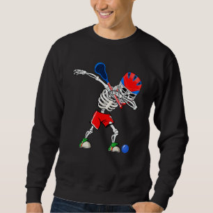 Sudadera Deporte Lacrosse Esqueleto Hombres Niños Halloween