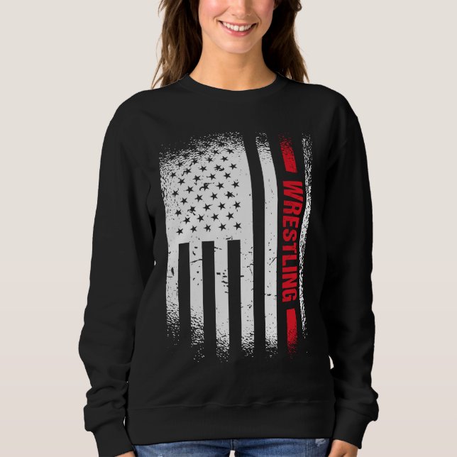 Sudadera Deporte Us Flag Wrestling  6 (Anverso)