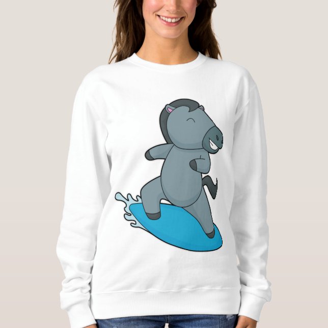 Sudadera Deportes acuáticos de caballos Surfer (Anverso)