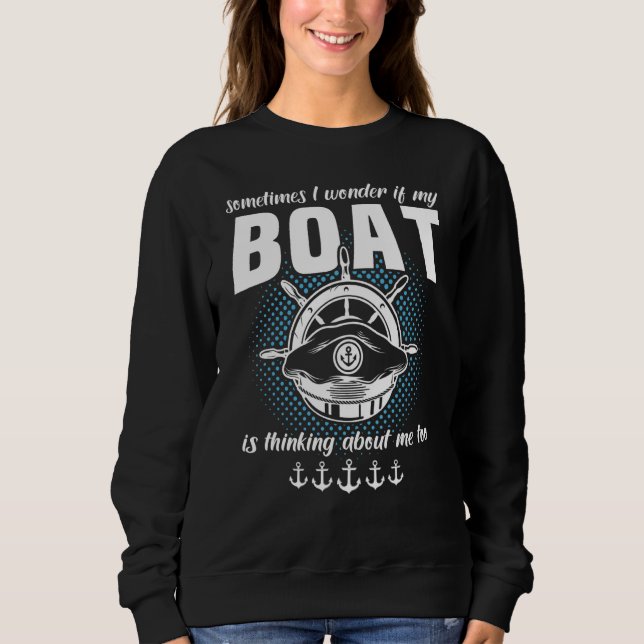 Sudadera Deportes de barco Gorra de capitán de barco a moto (Anverso)