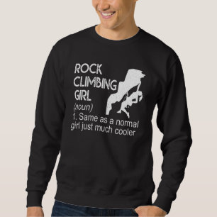 Sudadera Deportes de definición de Chica de escalada de roc