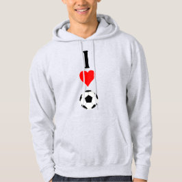 Sudadera Deportes de fútbol masculino "I Love/Heart Soccer"