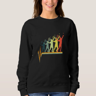 Sudadera Deportes De Shuttlecock De Ecg Heartbeat Badminton