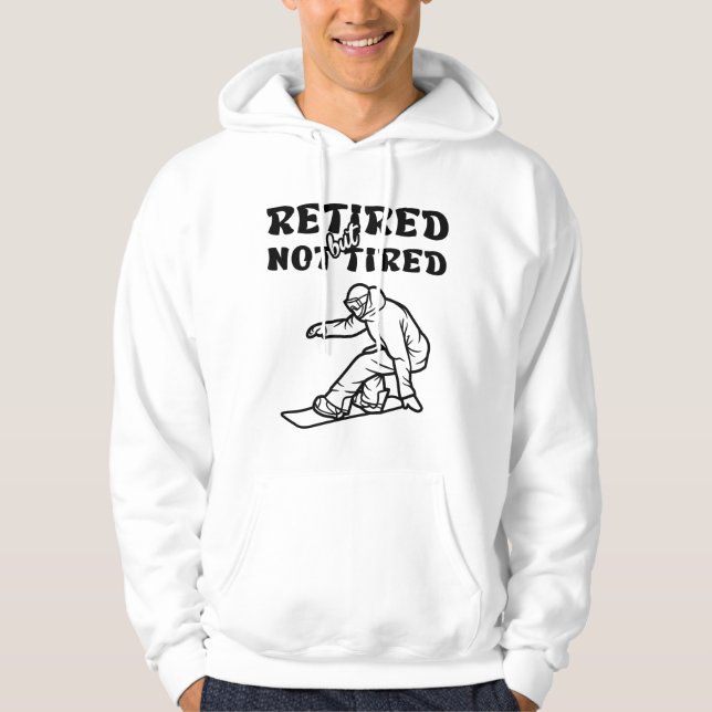 Sudadera Deportes de snowboard retirados pero no cansados (Anverso)