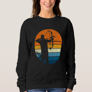 Sudadera Deportes De Tiro Con Arco Retro Vintage De Arena Y