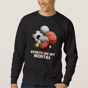 Sudadera Deportes En Mi Béisbol Mental 10