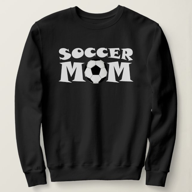 Sudadera Deportes gráficos de las mujeres de la mamá de fút (Anverso del diseño)