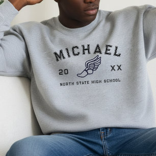 Sudadera Deportista de graduación personalizada con letra u